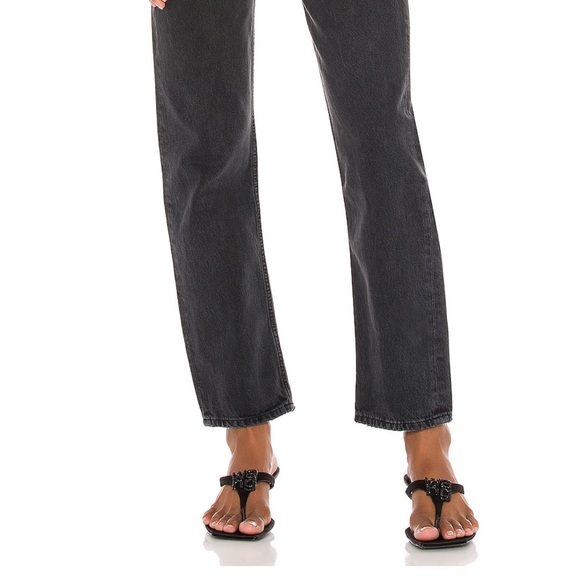 Agolde 90’s Pinch Waist in Black Tea - Picture 9 of 15